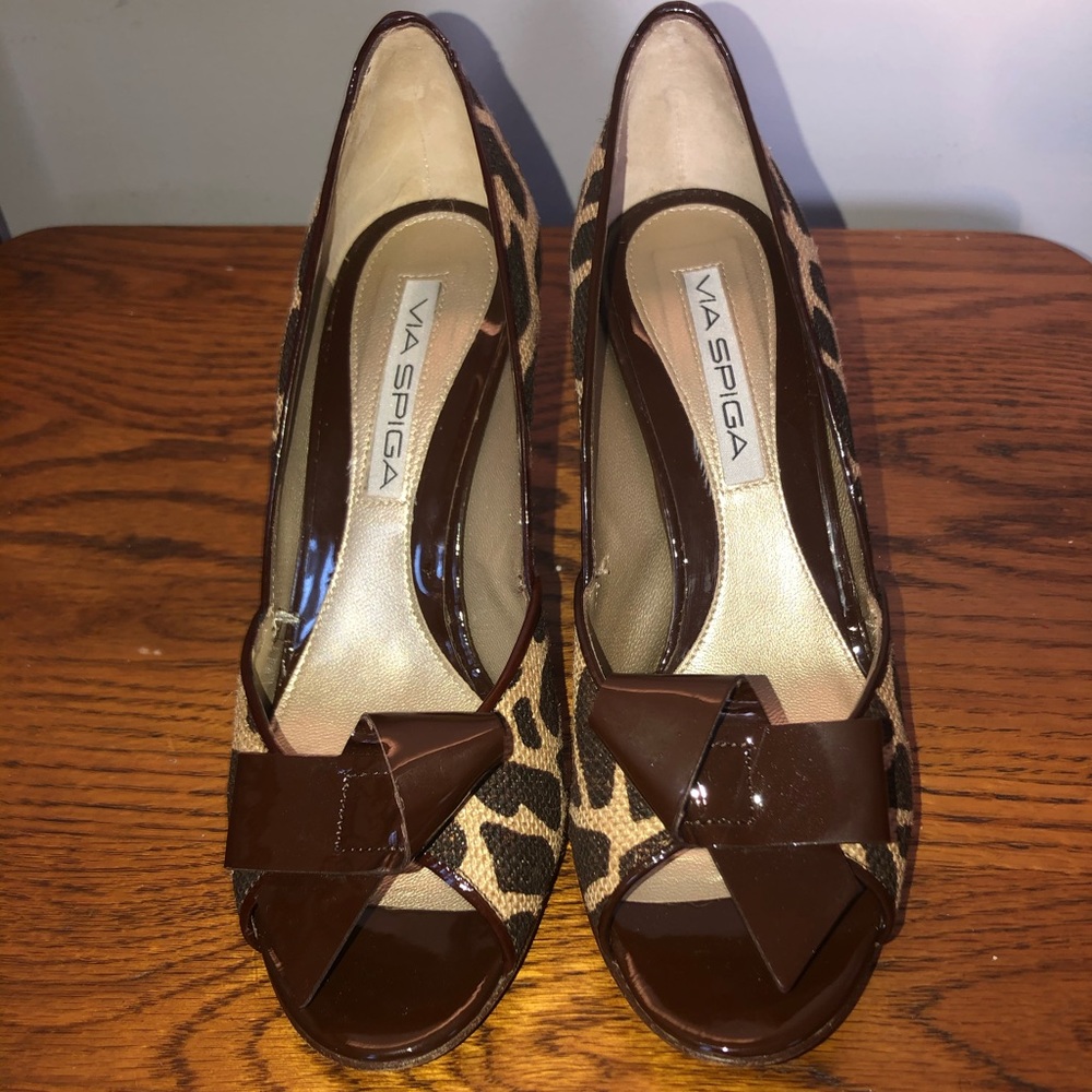Via Spiga Animal Print Shoes